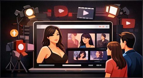 한국 AV 배우 출연 콘텐츠 탐색 흐름을 보여주는 Korean AV 이미지